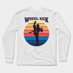 Cool teakwondo mma wheel kick Long Sleeve T-Shirt